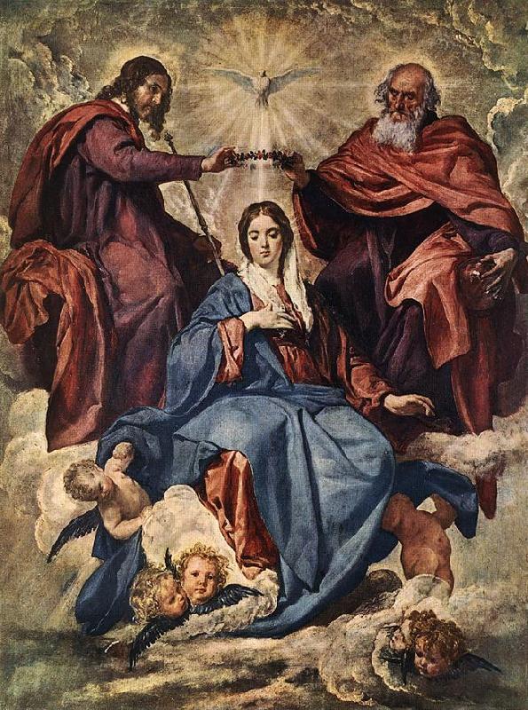 VELAZQUEZ, Diego Rodriguez de Silva y The Coronation of the Virgin jh Norge oil painting art